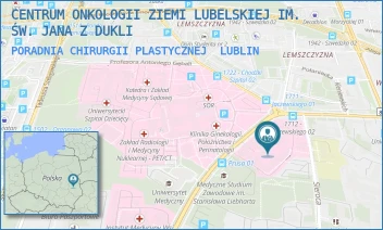 PORADNIA CHIRURGII PLASTYCZNEJ - CENTRUM ONKOLOGII ZIEMI LUBELSKIEJ IM. ŚW. JANA Z DUKLI - DRA KAZIMIERZA JACZEWSKIEGO 7,  LUBLIN