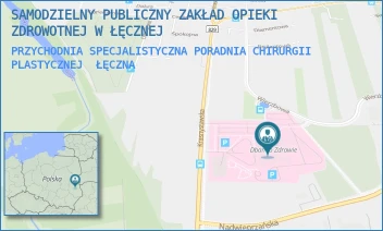 PRZYCHODNIA SPECJALISTYCZNA PORADNIA CHIRURGII PLASTYCZNEJ - SAMODZIELNY PUBLICZNY ZAKŁAD OPIEKI ZDROWOTNEJ W ŁĘCZNEJ - KRASNYSTAWSKA 52,  ŁĘCZNA