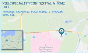 PORADNIA CHIRURGII PLASTYCZNEJ I OPARZEŃ - WIELOSPECJALISTYCZNY SZPITAL W NOWEJ SOLI - UL. CHAŁUBIŃSKIEGO 1,  NOWA SÓL