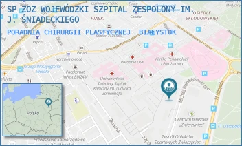 PORADNIA CHIRURGII PLASTYCZNEJ - SP ZOZ WOJEWÓDZKI SZPITAL ZESPOLONY IM. J. ŚNIADECKIEGO - WOŁODYJOWSKIEGO 2/1,  BIAŁYSTOK