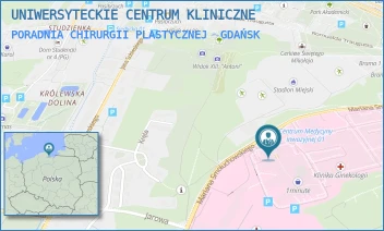 PORADNIA CHIRURGII PLASTYCZNEJ - UNIWERSYTECKIE CENTRUM KLINICZNE - UL. MARIANA SMOLUCHOWSKIEGO 17,  GDAŃSK